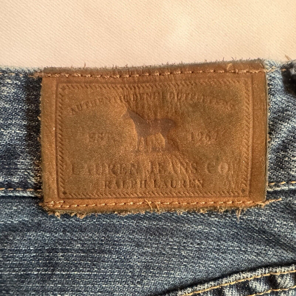 Vintage Lauren Jeans Ralph Lauren Bootcut Floral Print Cotton Dark Size:4 - Picture 5 of 13